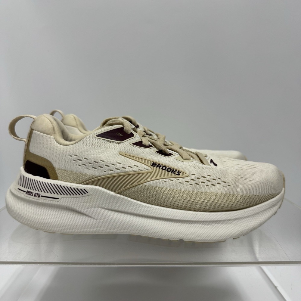 Brooks Ariel GTS 26 1204441D288 Beige Sand Running Shoes Women's Size 7 D Wide - Picture 2 of 12